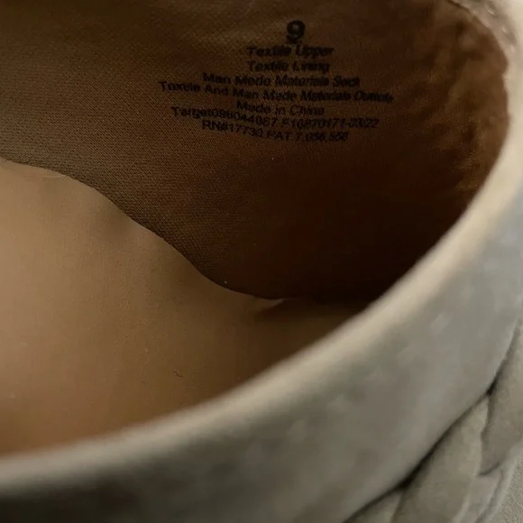 Universal Thread Women's Slip On Ankle Boots Size 9 Tan Braid Heels Pumps Shoes - Picture 6 of 6